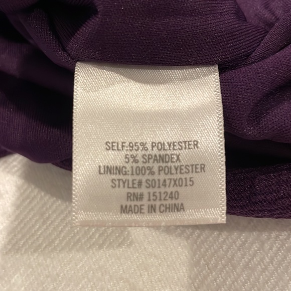 Mi Ami Ladies Dress XS Scollop Bottom Purple - Picture 8 of 10